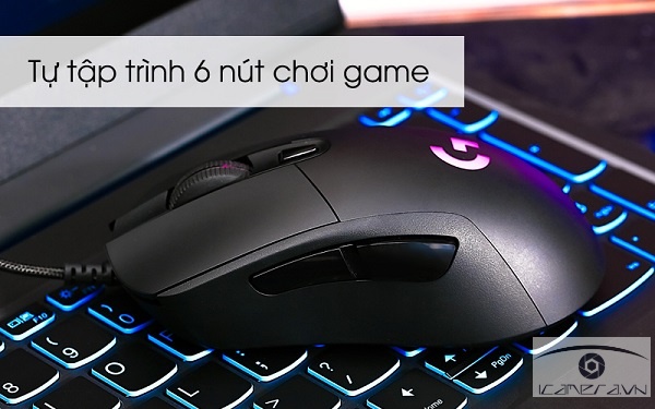 Chuột game Logitech G403 Hero (USB/RGB/Đen)