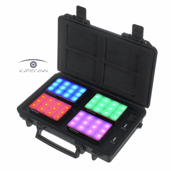 Bộ đèn Aputure MC 4 Light Travel Kit