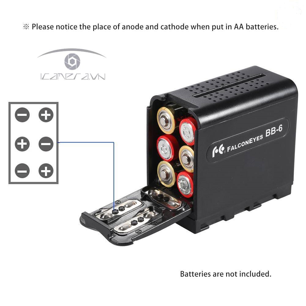 Hộp đựng pin BB-6 chuẩn NP-F series