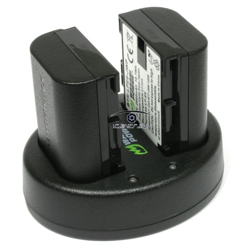 Bộ 2 pin và sạc đôi cho Canon Wasabi E6