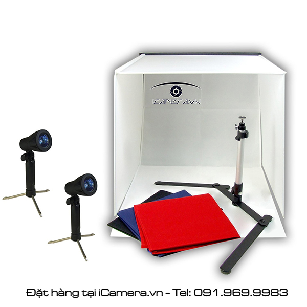 Đèn kit mini chụp ảnh sản phẩm cho hộp chụp - ánh sáng vàng