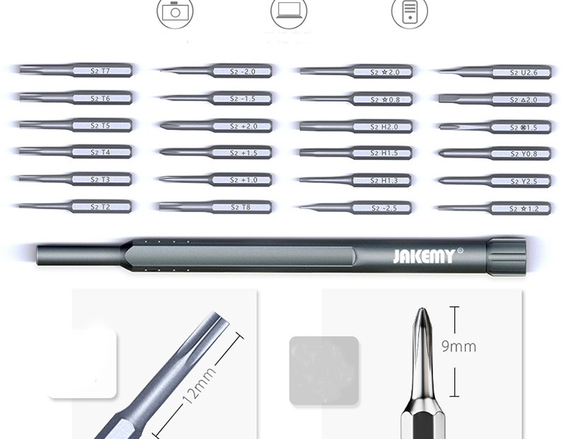 Bộ dụng cụ sửa chữa đa năng từ tính 24 trong 1 Jakemy JM-8168