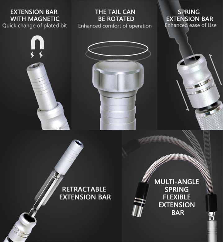 Bộ dụng cụ vặn vít đa năng 61 trong 1 Jakemy JM-8166