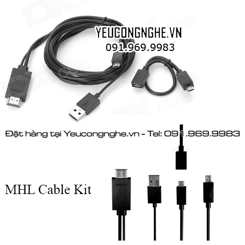 Các loại Jack, dây, thiết bị chuyển đổi, nối dài MHL