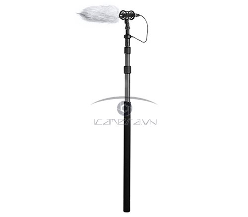 Boom mic thu âm Boya BY-PB25 tích hợp sẵn dây XLR