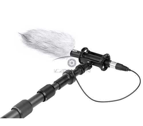 Boom mic thu âm Boya BY-PB25 tích hợp sẵn dây XLR