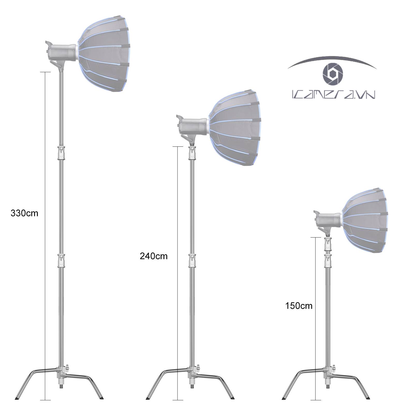 Chân đèn Flashoot C-stand ZGCINE 