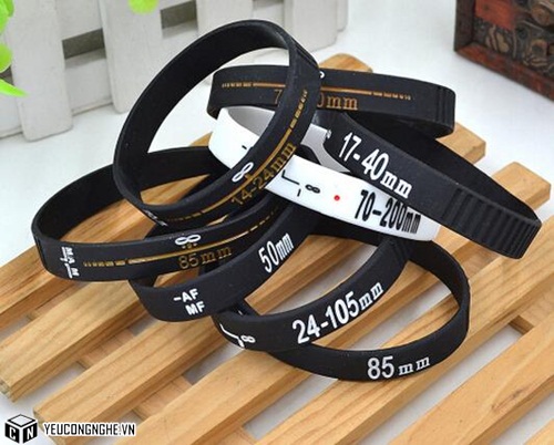 Vòng đeo tay ống kính cao su Camera Lens Wristband Bracelet cho ống kính máy ảnh DSLR Canon Nikon