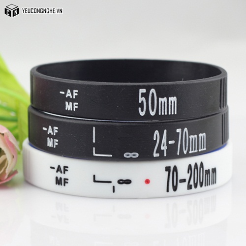 Vòng đeo tay ống kính cao su Camera Lens Wristband Bracelet cho ống kính máy ảnh DSLR Canon Nikon