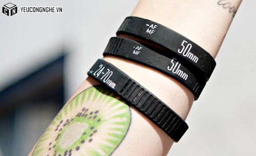 Vòng đeo tay ống kính cao su Camera Lens Wristband Bracelet cho ống kính máy ảnh DSLR Canon Nikon