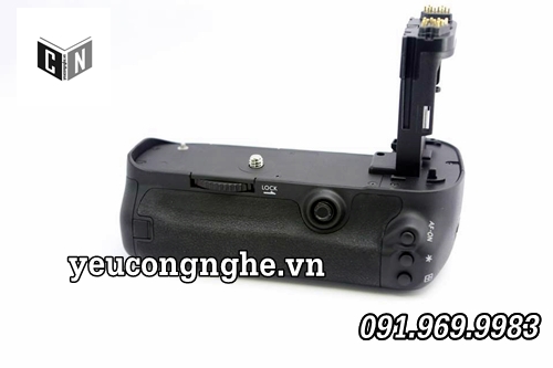 Đế pin Canon 5D mark III battery grip kèm điều khiển, khay pin tiểu AA