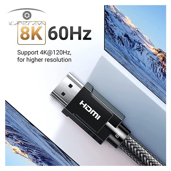 Cáp HDMI 2.1 hỗ trợ 8K/60Hz chính hãng Ugreen 70319/70320/80602