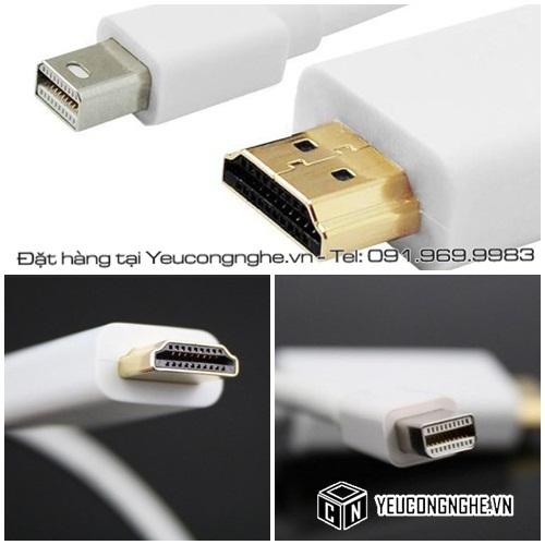 Cáp kết nối Mini displayport ra cổng HDMI 1.8m cho MacBook Pro, Air, iMac