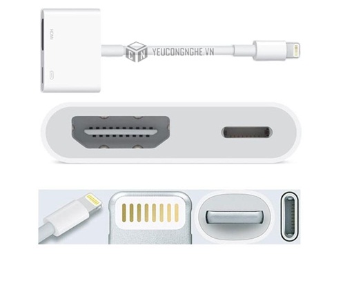 Cáp lightning to hdmi cho iPhone, iPad giá rẻ LC-02