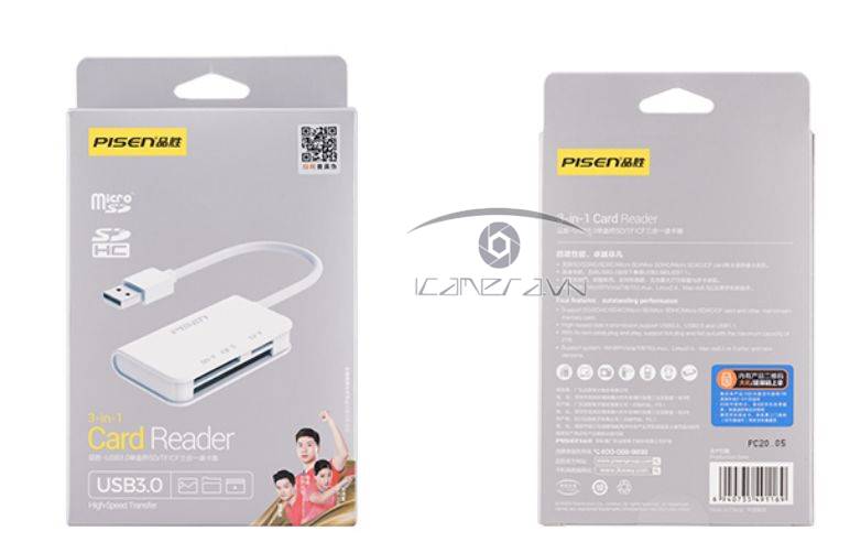 Đầu đọc thẻ đa năng Pisen Card Reader USB 3.0 