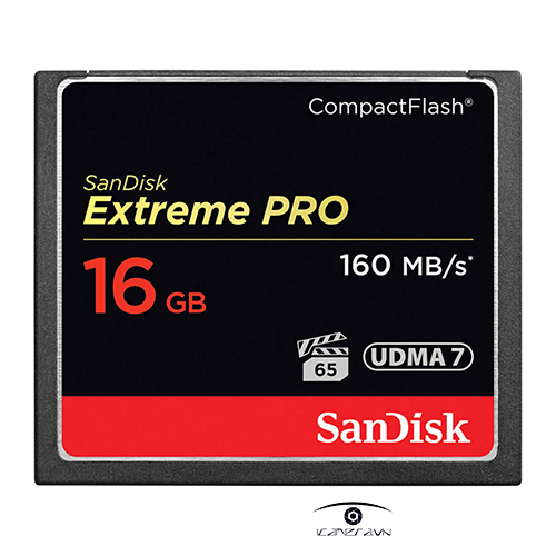 Thẻ nhớ CF Extreme Pro 16GB Sandisk VPG65 UDMA7, 160MB/s R, 150MB/s W SDCFXPS-016G-X46