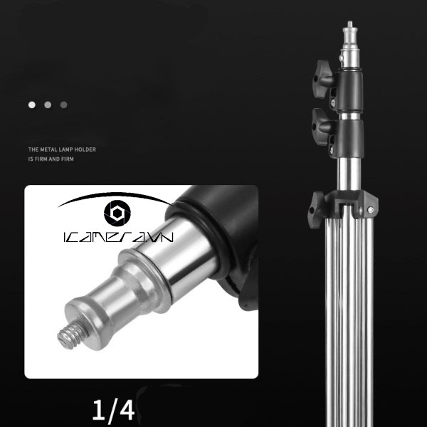 Chân đèn inox 2.1m cho Studio
