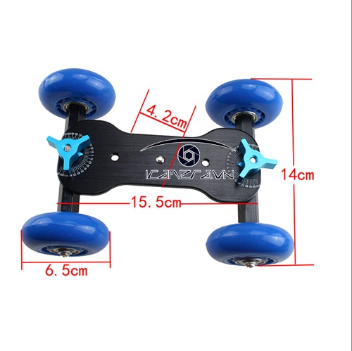Dolly slider chân đỡ bánh xe trượt hỗ trợ quay phim chụp ảnh