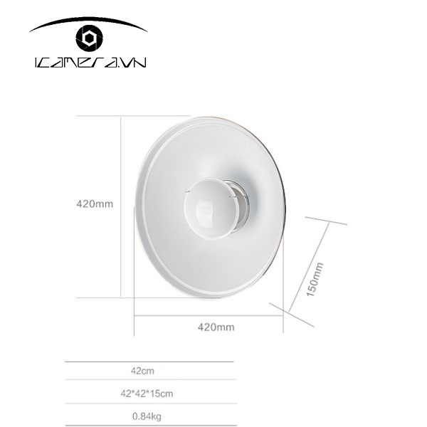 Chóa đèn tổ ong Beauty Dish đường kính 42cm