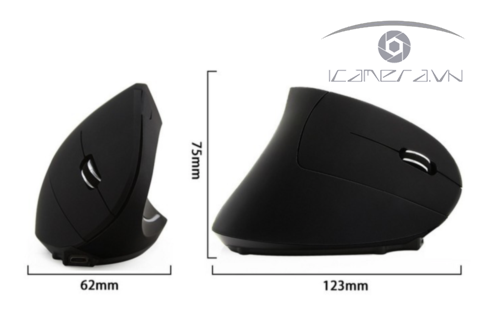 Chuột chống đau khớp khuỷu, đỡ mỏi tay khi dùng PC máy tính Ergonomic Mouse EM-01