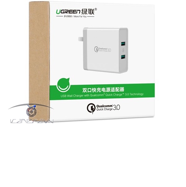 Củ Sạc Nhanh Chuẩn Quick Charge 3.0 Ugreen 40715 Cao Cấp