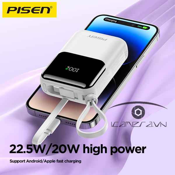 Sạc dự phòng PISEN QUICK POWERLink Sunny 22.5W TP-D096(GLB)
