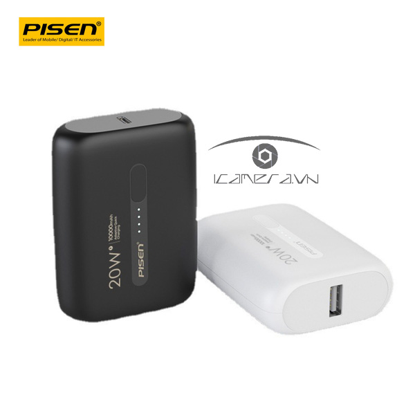 Pin dự phòng siêu nhỏ 20W Pisen Quick Mini QP20 10000mAh TS-D304