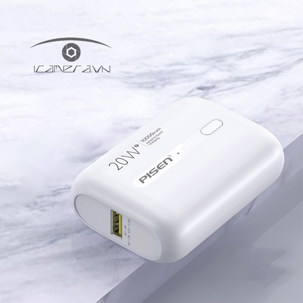 Pin dự phòng siêu nhỏ 20W Pisen Quick Mini QP20 10000mAh TS-D304