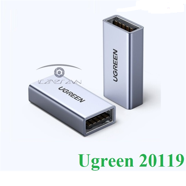 Đầu nối USB 3.0 female/female vỏ nhôm Ugreen 20119 chính hãng