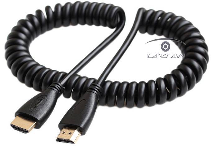 Dây cáp HDMI to HDMI dạng lò xo xoắn