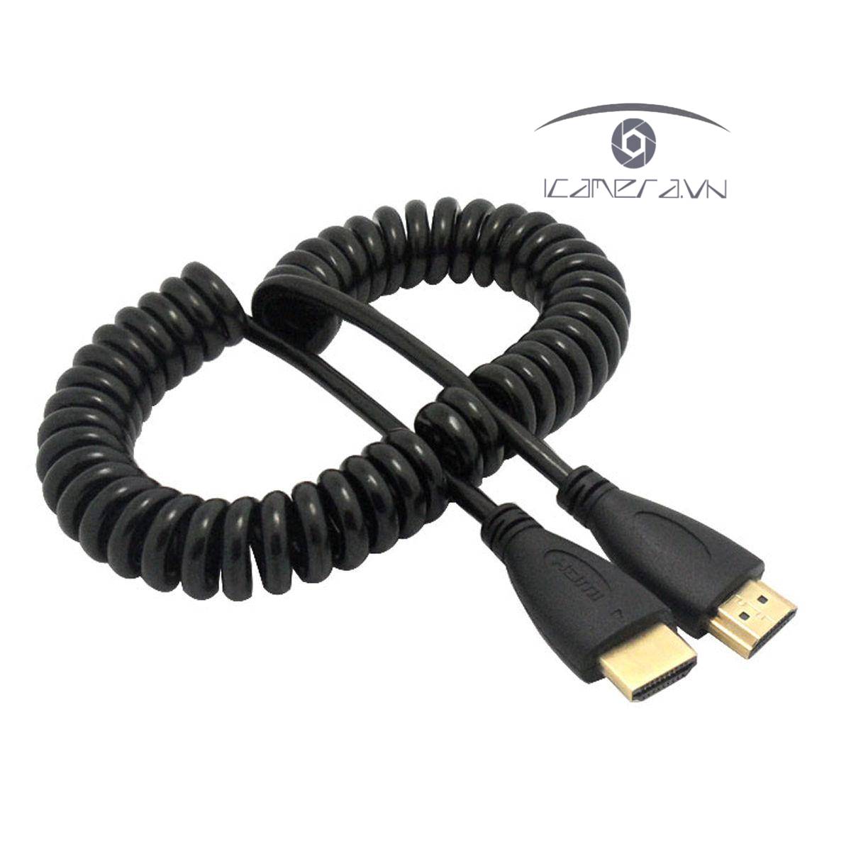 Dây cáp HDMI to HDMI dạng lò xo xoắn