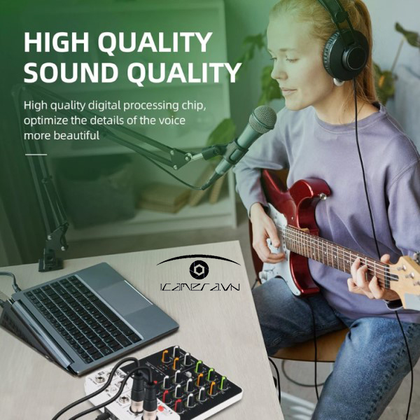 Bàn trộn âm thanh karaoke liền Sound Card Debra V4