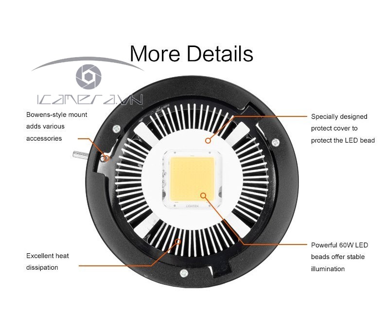 Đèn LED chụp ảnh Godox SL60W cho studio chuyên nghiệp