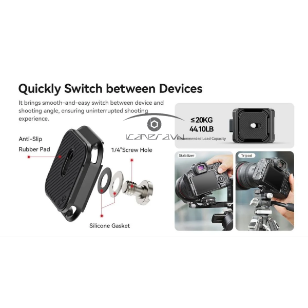 Đế thao tác nhanh Ulanzi UKA05 cho DJI RS2/3/4