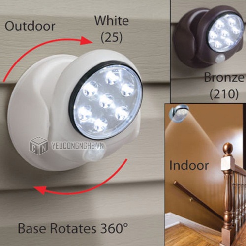 Đèn chiếu sáng Light Angel LA- 01 cảm ứng hồng ngoại chạy pin tiện dụng