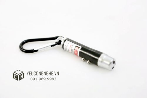 Đèn pin laser, led, tia cực tím móc khóa mini
