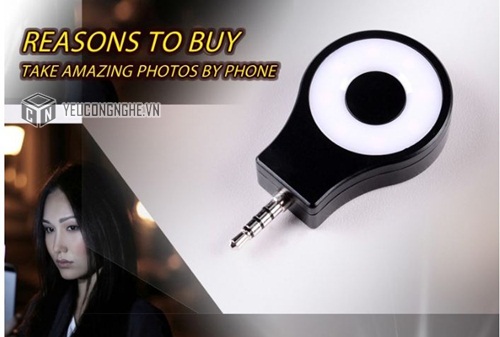 Đèn led selfie cho điện thoại smartphone 8 bóng HF0802