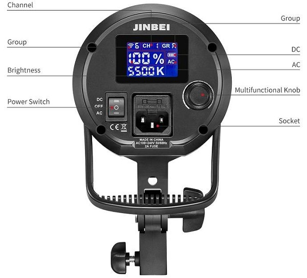 Đèn LED studio EF II-60 JINBEI ĐÈN QUAY PHIM CHỤP ẢNH