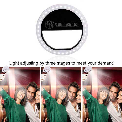 Đèn led tròn chụp ảnh cho điện thoại dạng kẹp Selfie Ring Light RL-36