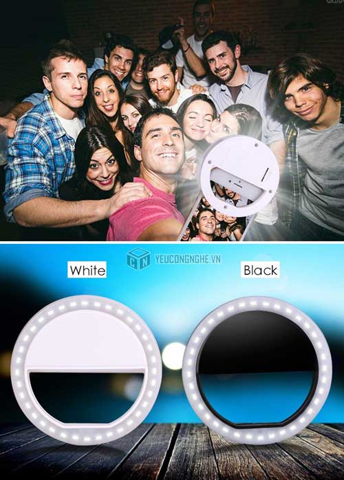 Đèn led tròn chụp ảnh cho điện thoại dạng kẹp Selfie Ring Light RL-36