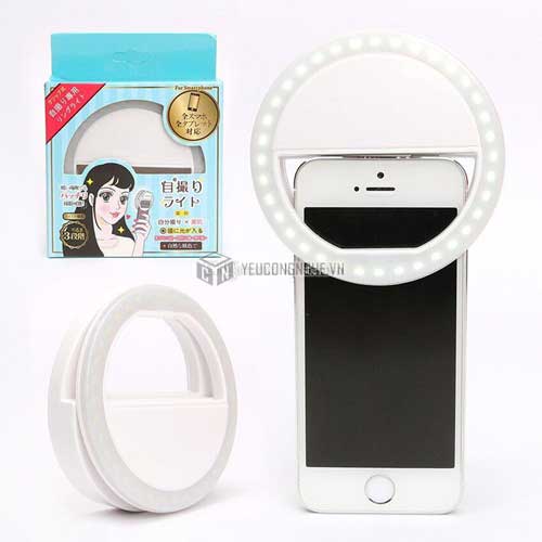 Đèn led tròn chụp ảnh cho điện thoại dạng kẹp Selfie Ring Light RL-36