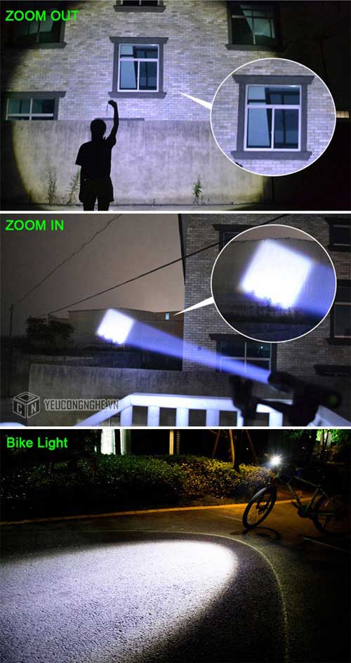 Đèn pin siêu sáng tầm xa led XML-T6 Power Style WY25