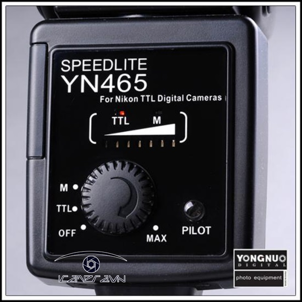 Đèn speedlite flash Yongnuo YN-465 cho máy ảnh Canon, Nikon chế độ TTL tiện dụng