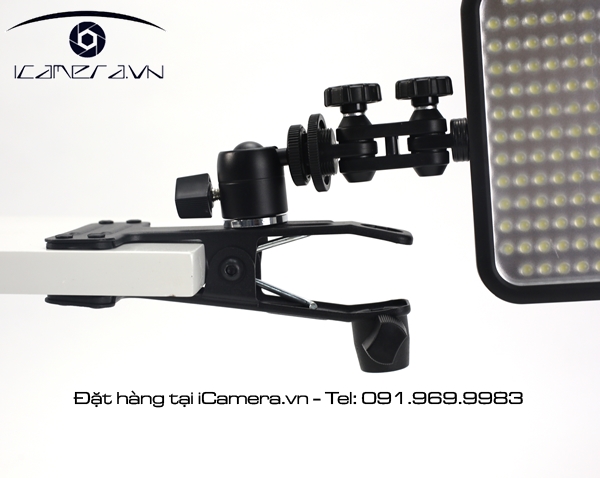 Kẹp to có bi cho đầu tripod đa năng thiết bị quay chụp HN