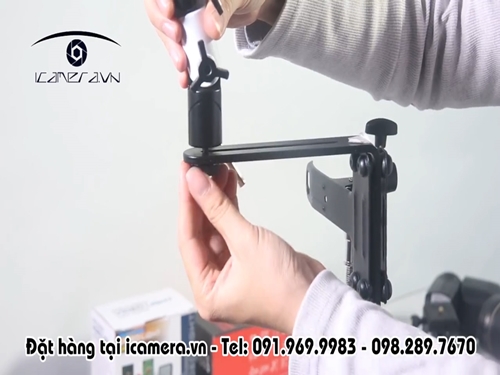 Kẹp to không bi cho tripod chân đỡ máy ảnh, máy quay, đèn chuyên nghiệp