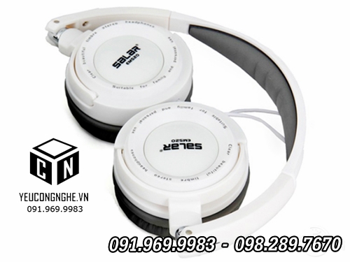 Tai nghe nhạc hay, bass mạnh, giá rẻ stereo headset Salar EM520