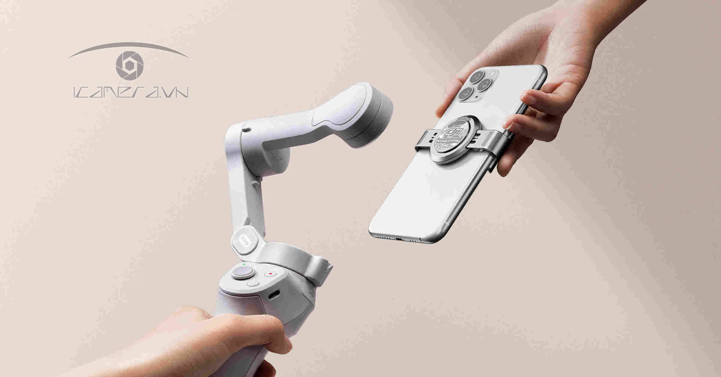 Tay cầm chống rung điện thoại - DJI OM4 chính hãng