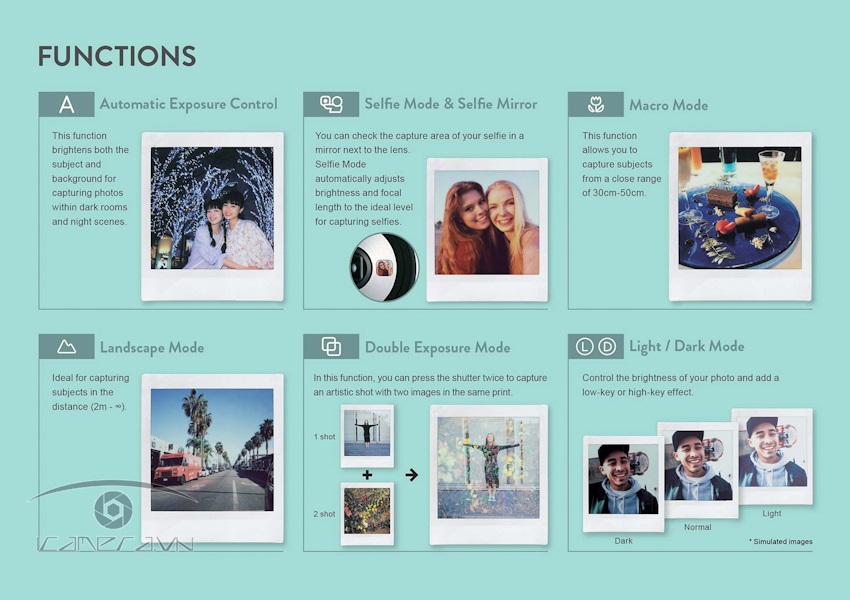 Máy chụp ảnh lấy ngay Fujifilm Instax Square SQ6