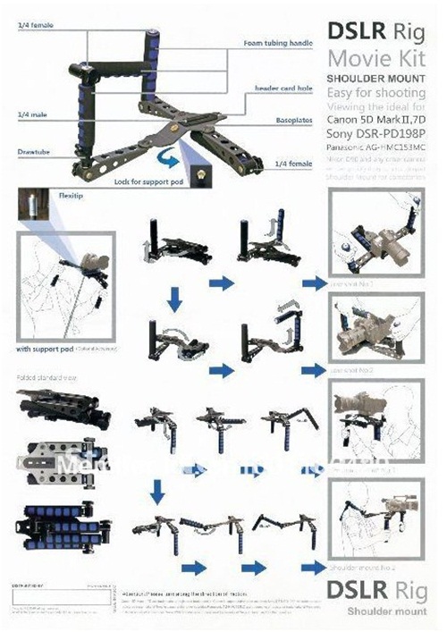 DSLR Rig Shoulder mount Đỡ vai hỗ trợ quay phim RL-01