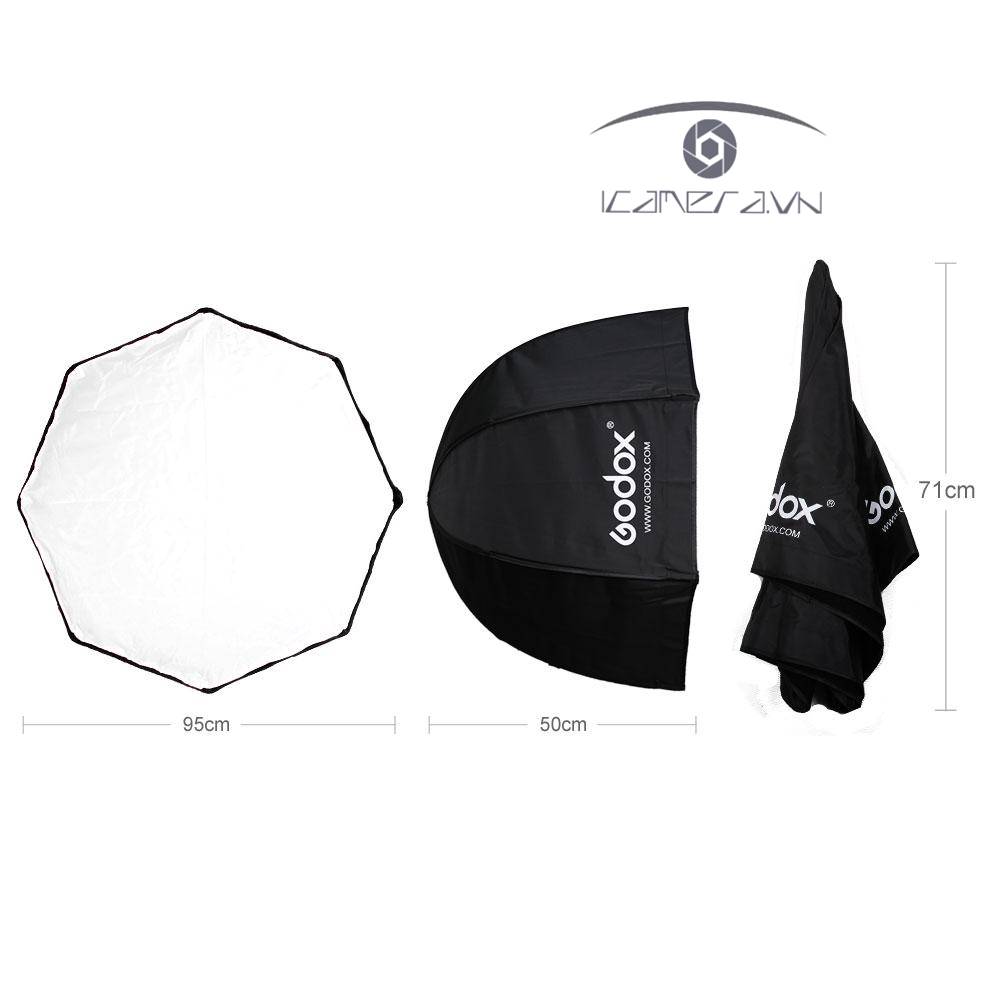 Dù tản sáng Softbox hình bát giác Godox đường kính 95cm